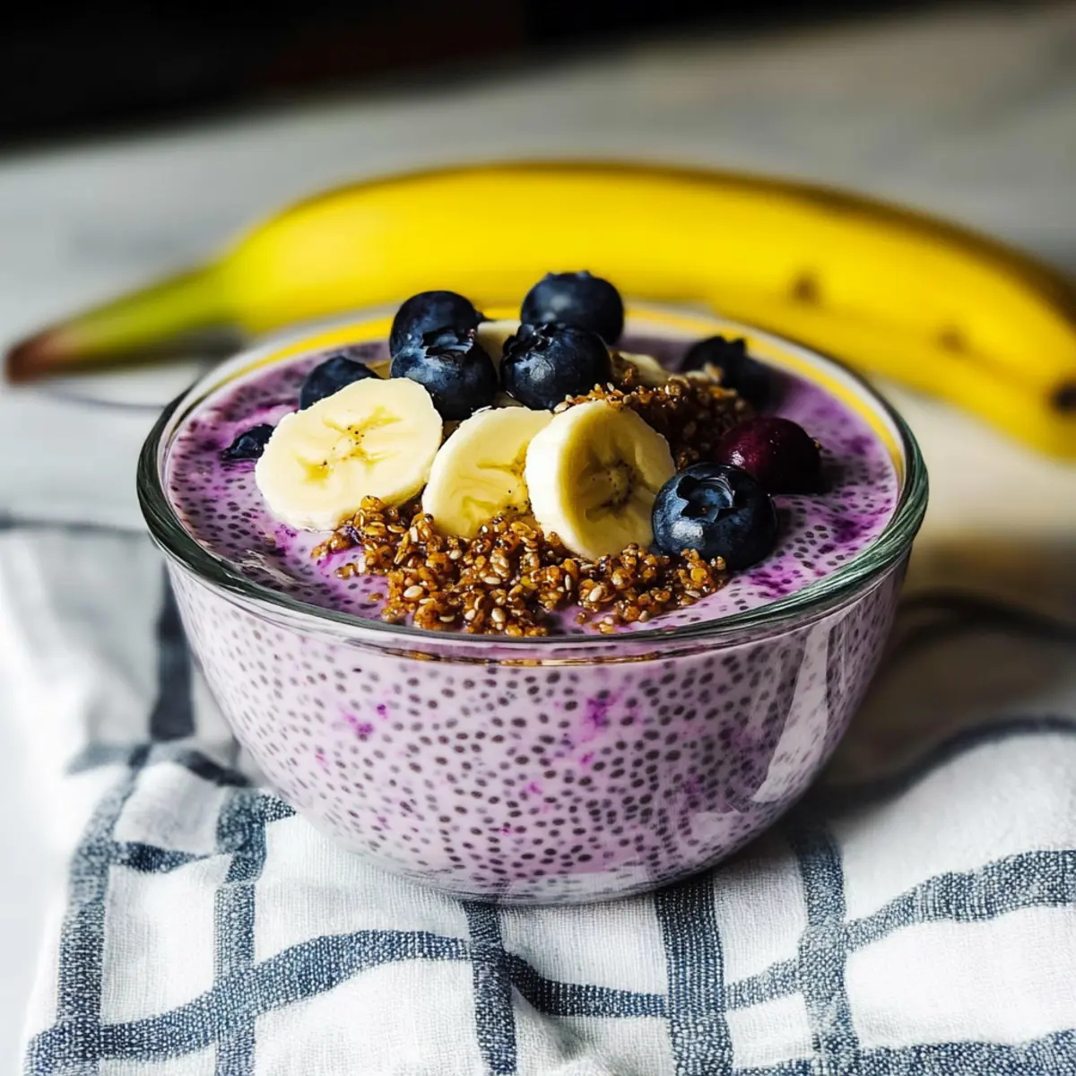 Blueberry Yogurt Chia Pudding