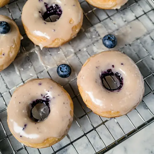 Baked Blueberry Donuts