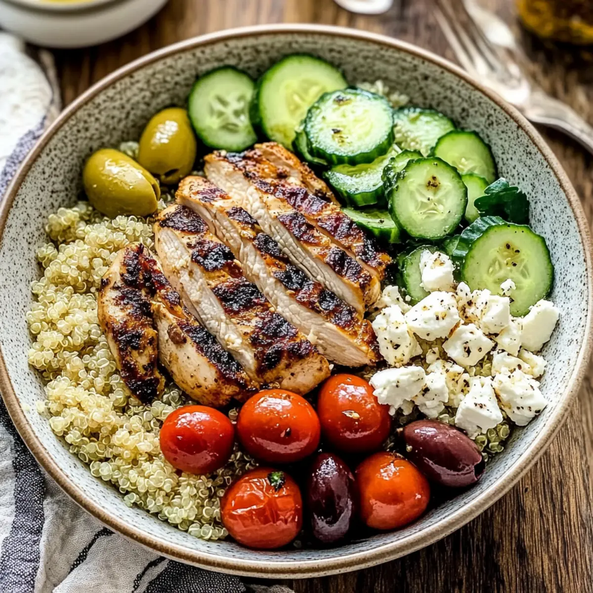 Greek Chicken Bowls