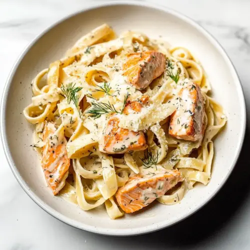 Lemon Dill Salmon Pasta