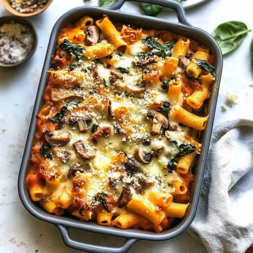 Pasta Bake with Pumpkin Tomato Sauce