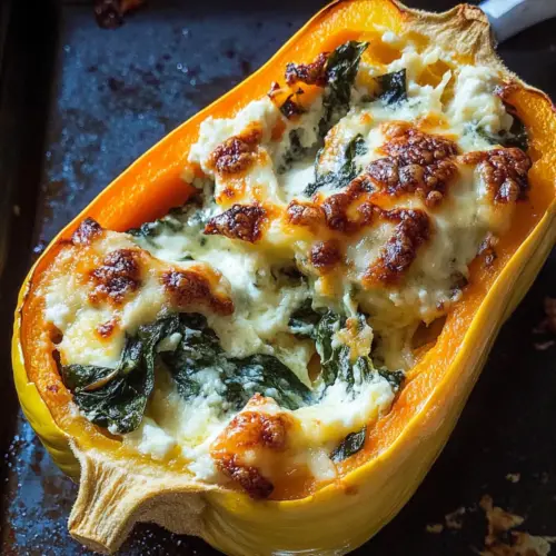 Four Cheese Spinach Butternut Squash