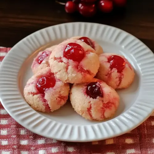 Cherry Shortbread Cookies