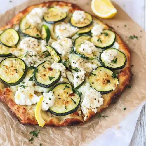 Ricotta Flatbread With Zucchini