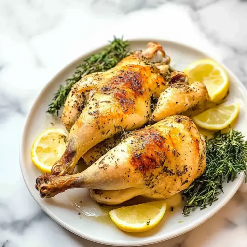 Roasted Half Chicken Recipe