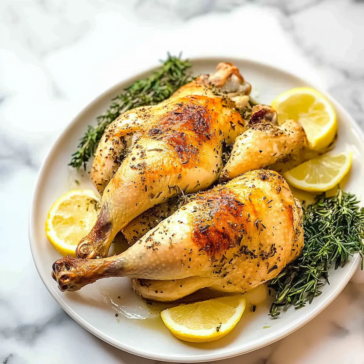 Roasted Half Chicken Recipe