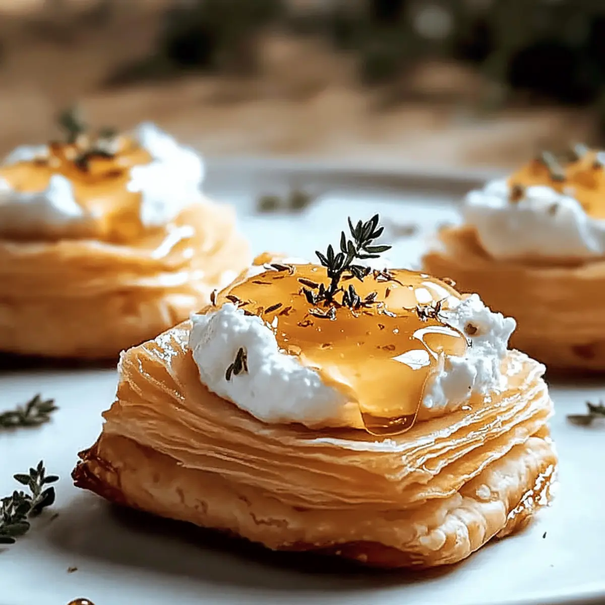 Goat Cheese and Honey Bites