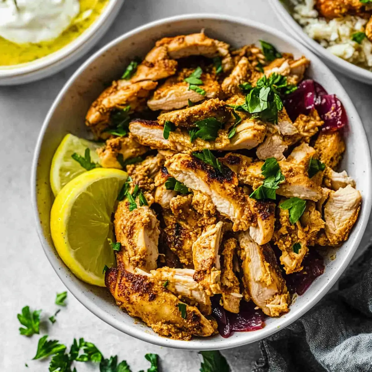 Slow Cooker Chicken Shawarma