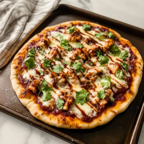 BBQ Chicken Naan Pizza