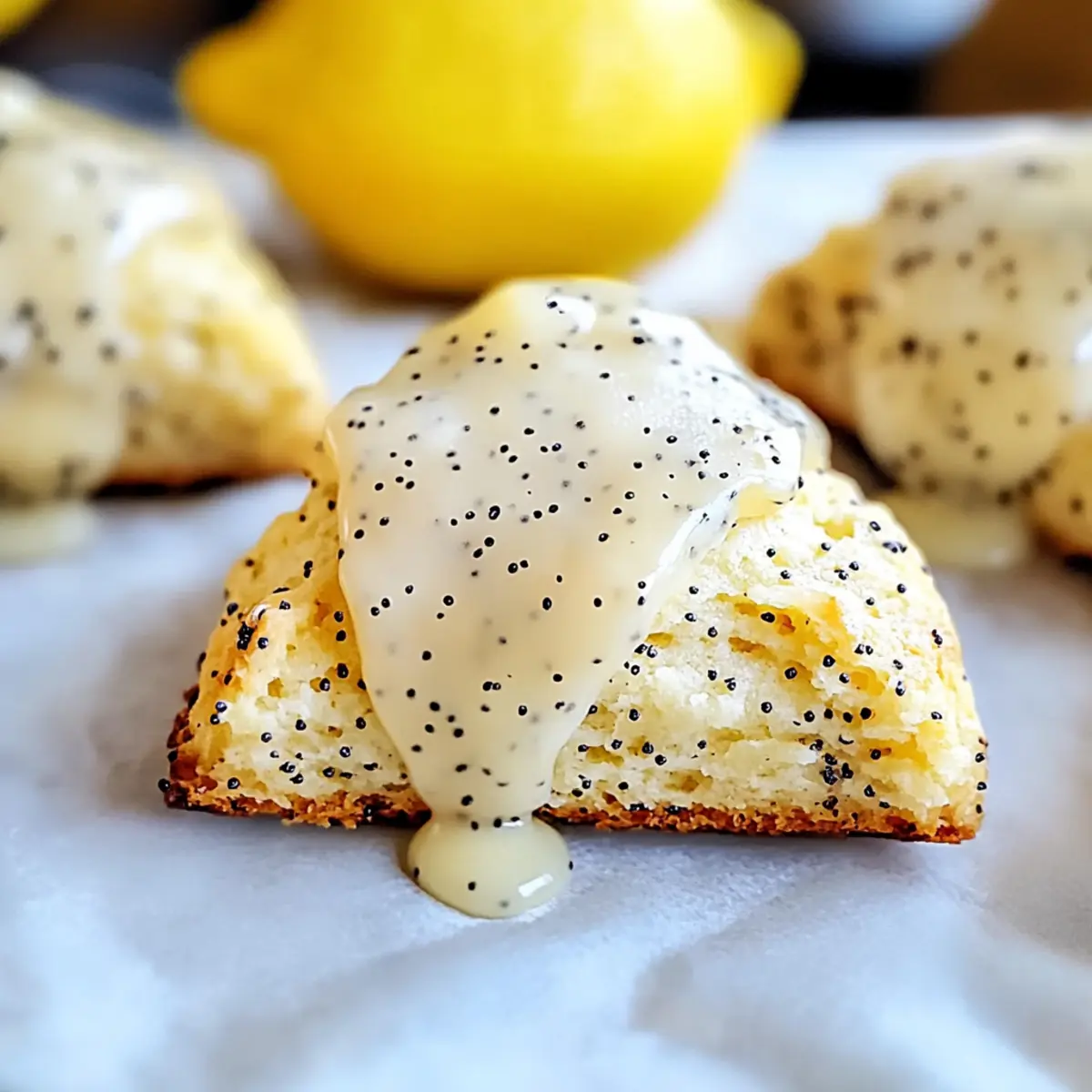 Lemon Poppyseed Scones Oven