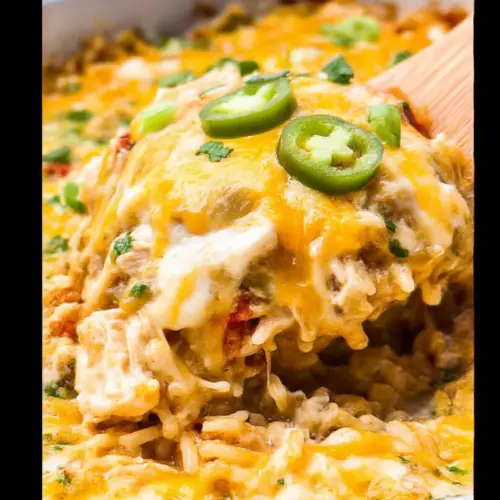 Green Chile Chicken and Rice Casserole