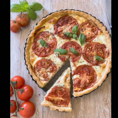 Italian Cheese and Tomato Pie