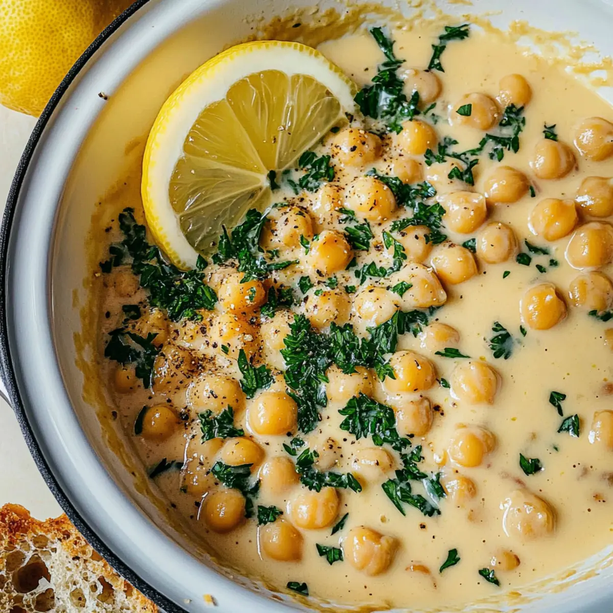 Lemon Pepper Chickpea Skillet