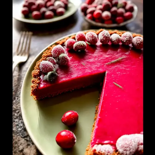 Cranberry Curd Tart