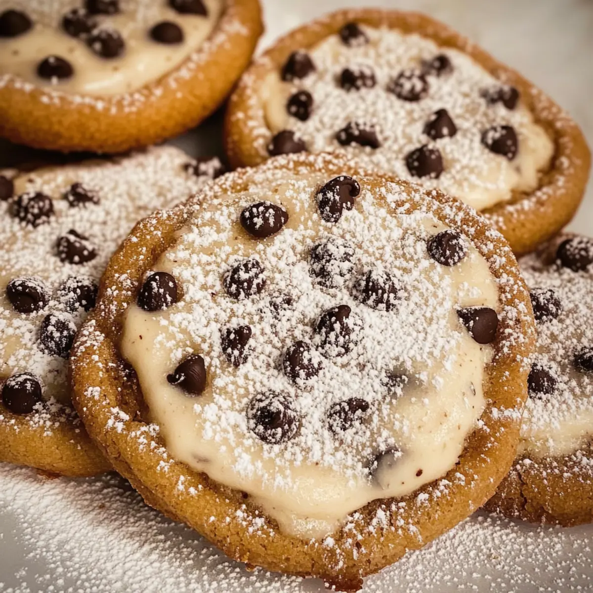 Cannoli Cookies with Ricotta Cream Filling
