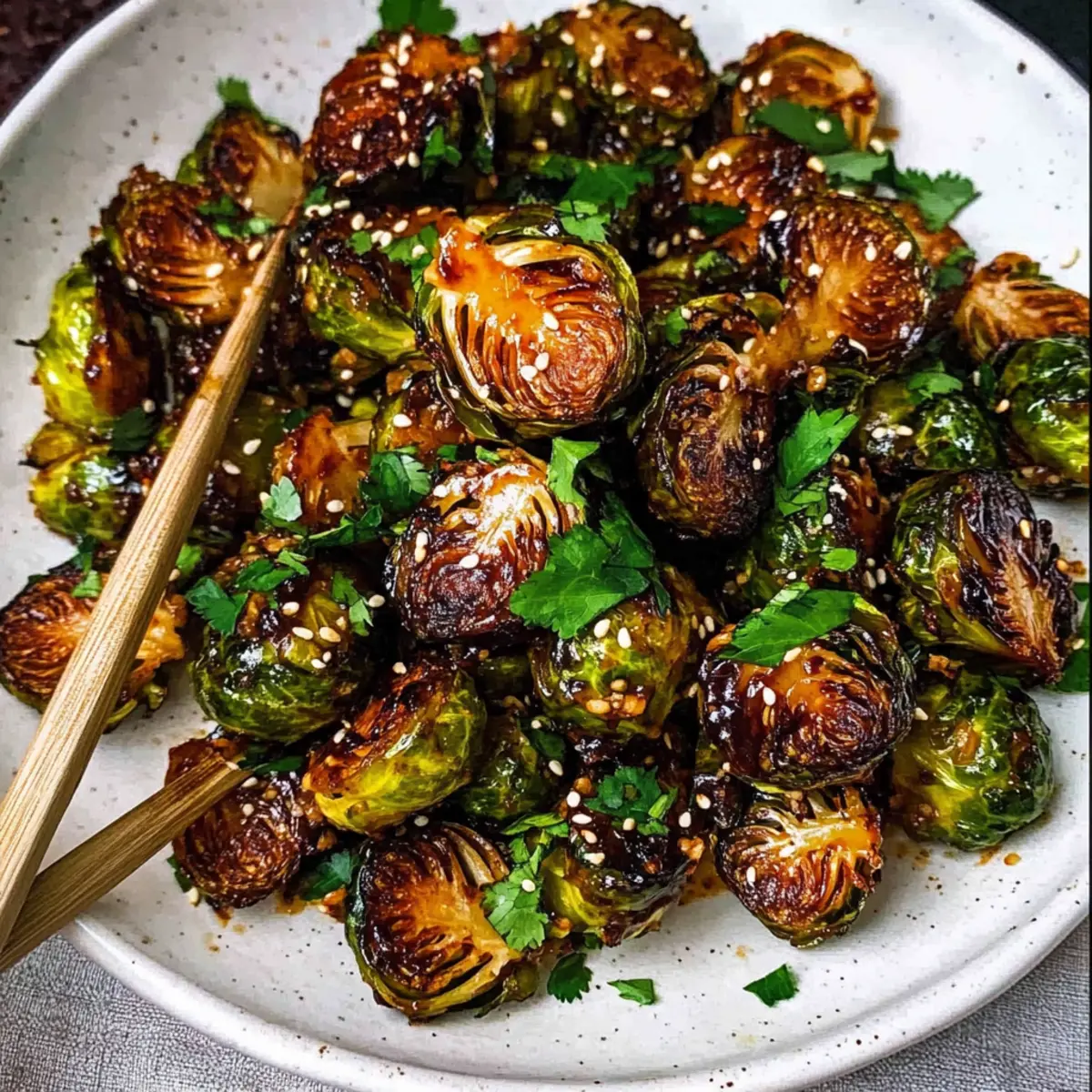 Asian BBQ Brussels Sprouts